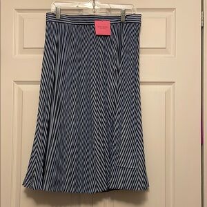Kate Spade Blue Striped Skirt